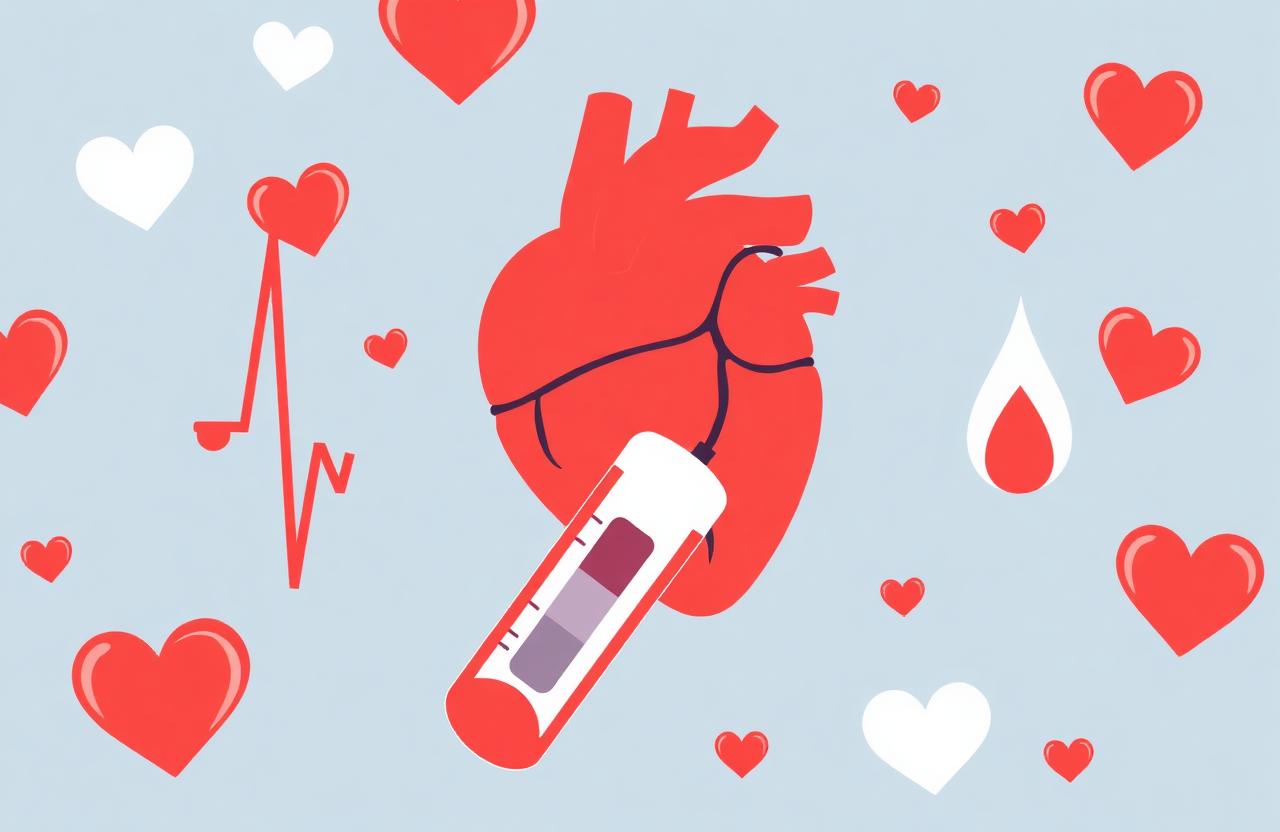 Illustration of healthy blood sugar and heart support from Lyvaris Blood Balance