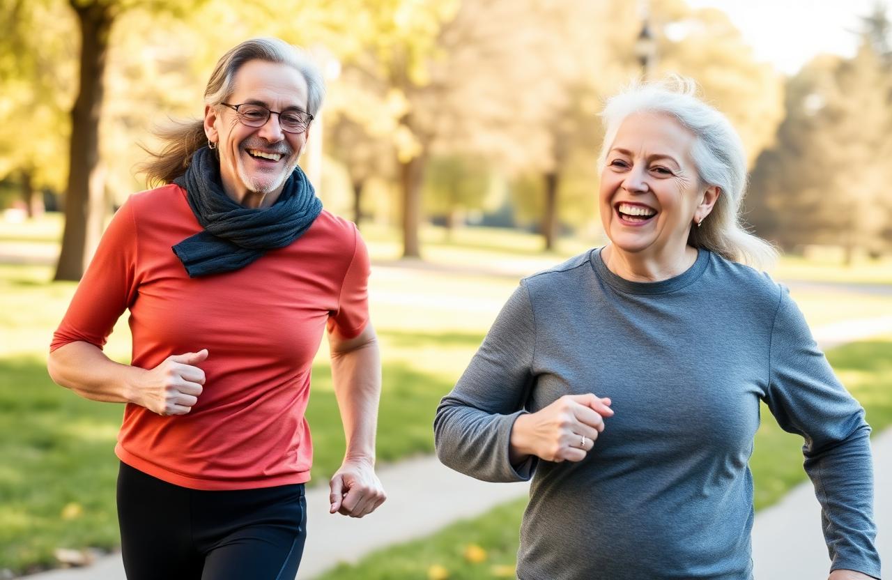 Healthy active couple enjoying life after using Lyvaris Blood Balance